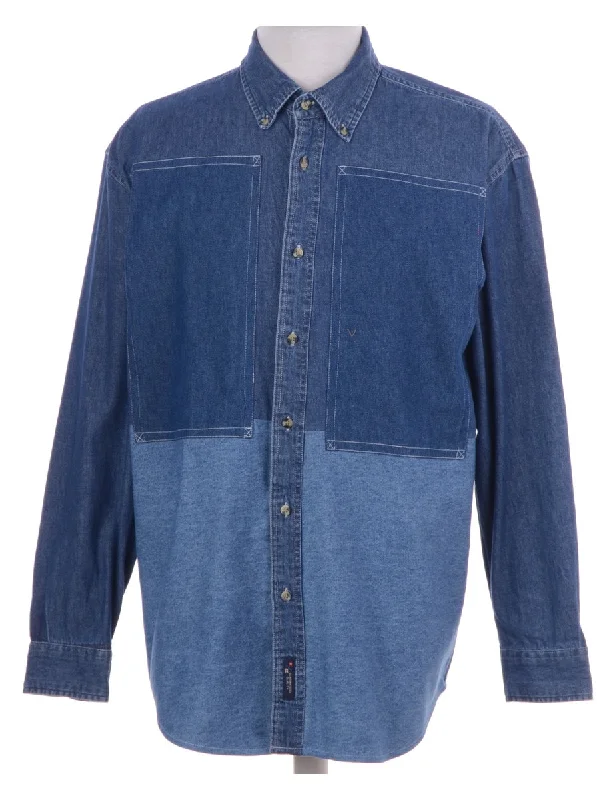 Label Darren Two Tone Denim Shirt