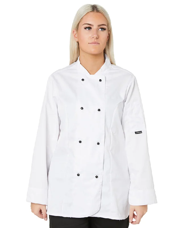 Rachel Ladies Chefs Jacket - White