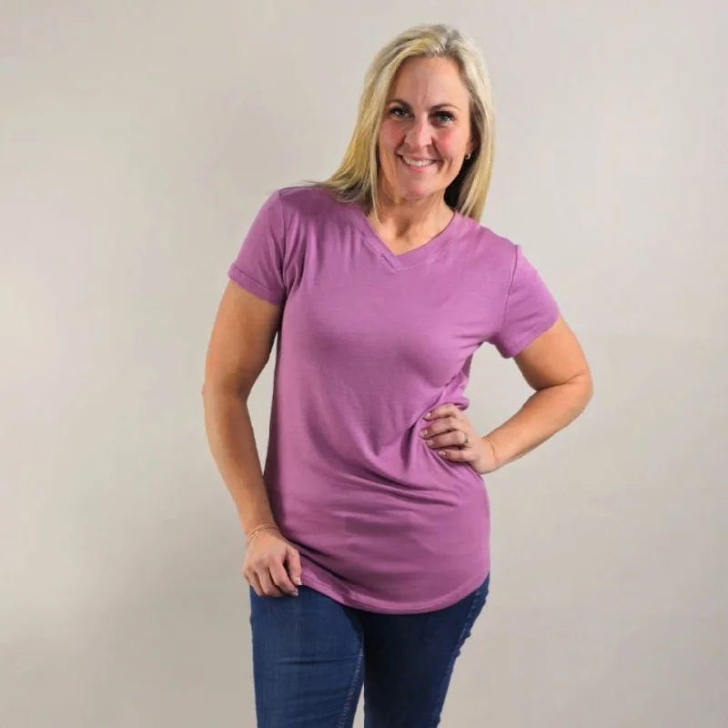 V-Neck Amethyst T-Shirt