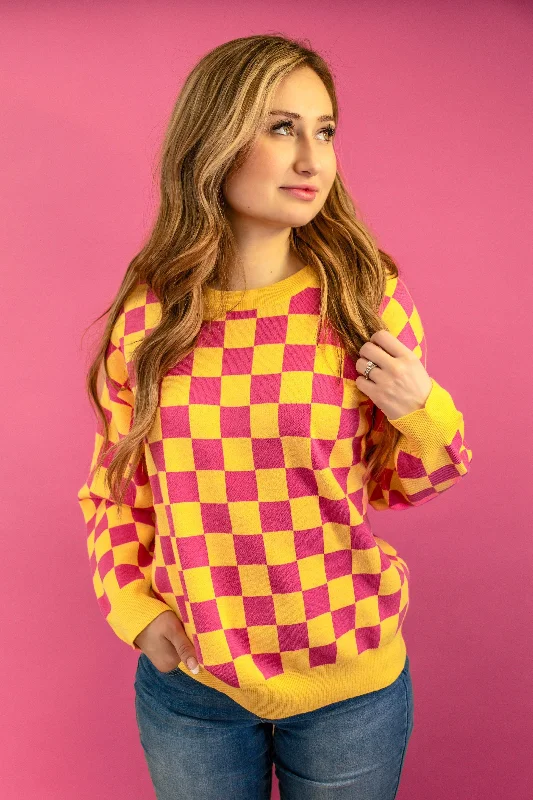 Charlotte Checkered Sweater