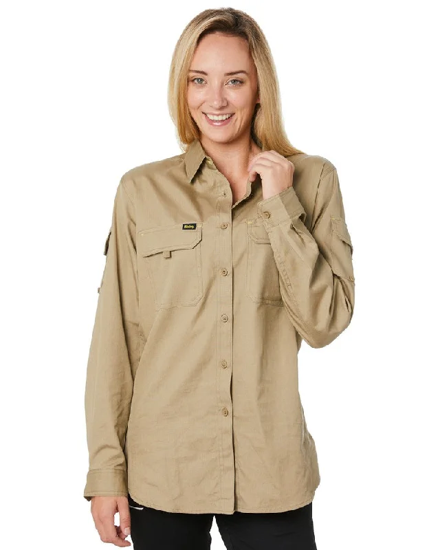 Womens X Airflow Ripstop LS Shirt  - Khaki