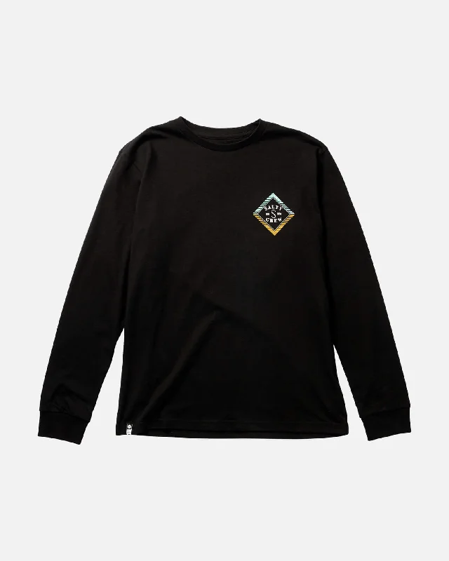 Faded  L/S Tee Kids - Black