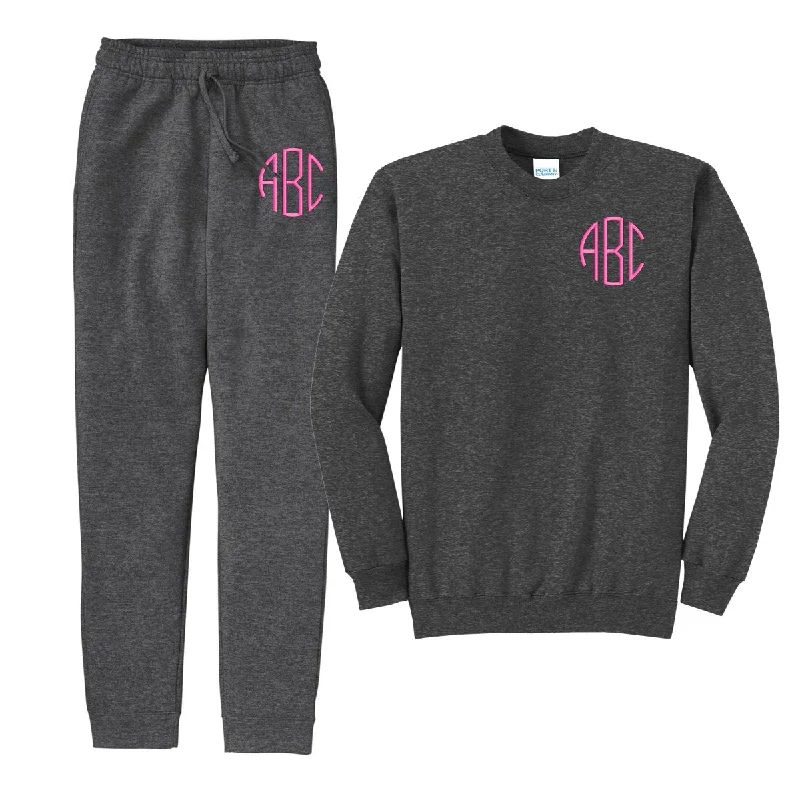 Monogrammed Jogger Sweat Set